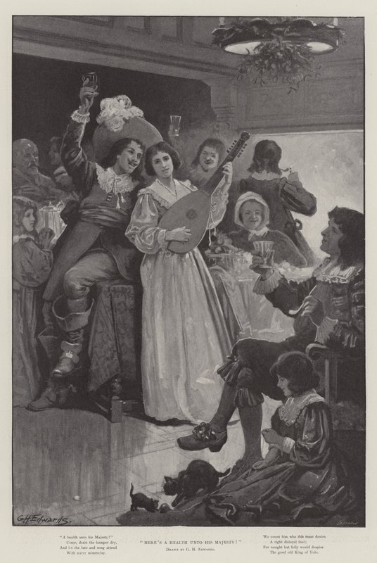 À la santé de Sa Majesté! - George Henry Edwards