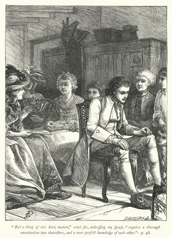 Illustration pour Le Vicaire de Wakefield - George John Pinwell