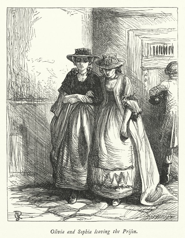 Illustration pour « Le Vicaire de Wakefield » (gravure) - George John Pinwell