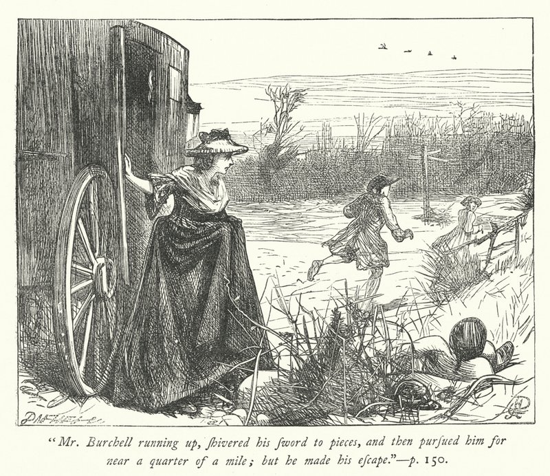 Illustration pour « Le Vicaire de Wakefield » (gravure) - George John Pinwell