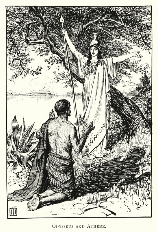 Odyssée : Ulysse et Athéna - George Percy Jacomb Hood