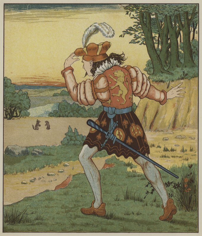 Illustration de Rumpelstiltskin par les frères Grimm - George R. Halkett