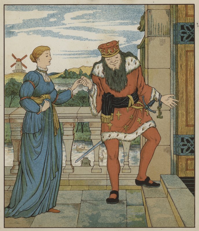 Illustration de Rumpelstiltskin par les frères Grimm - George R. Halkett