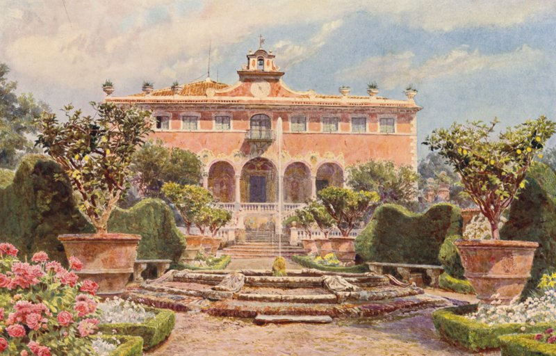 Jardins italiens : Villa di Caniparola - George Samuel Elgood