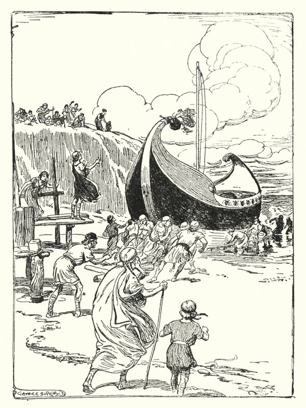 Jason et les Argonautes : "Le bon navire Argo a bondi du sable sur les rouleaux et a plongé en avant comme un cheval vaillant" - George Soper