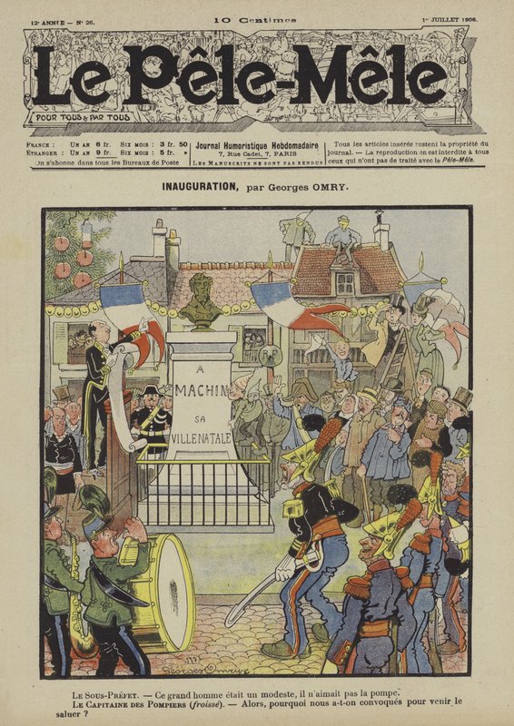 Inauguration. Illustration pour Le Pêle-Mêle - Georges Antonin Henri Mory