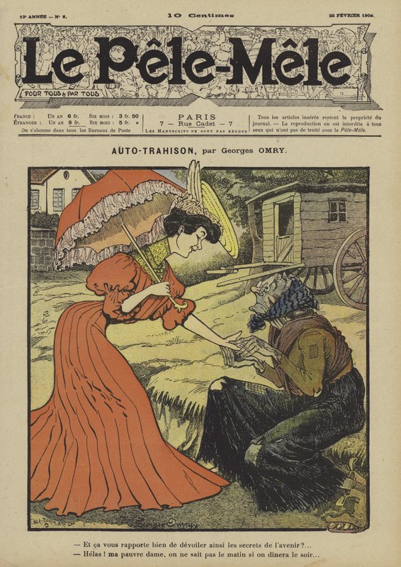 Auto-trahison. Illustration pour Le Pêle-Mêle, 1906 - Georges Antonin Henri Mory