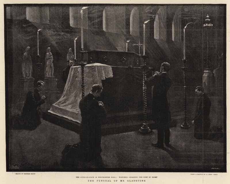 Les funérailles de M. Gladstone - Georges Bertin Scott
