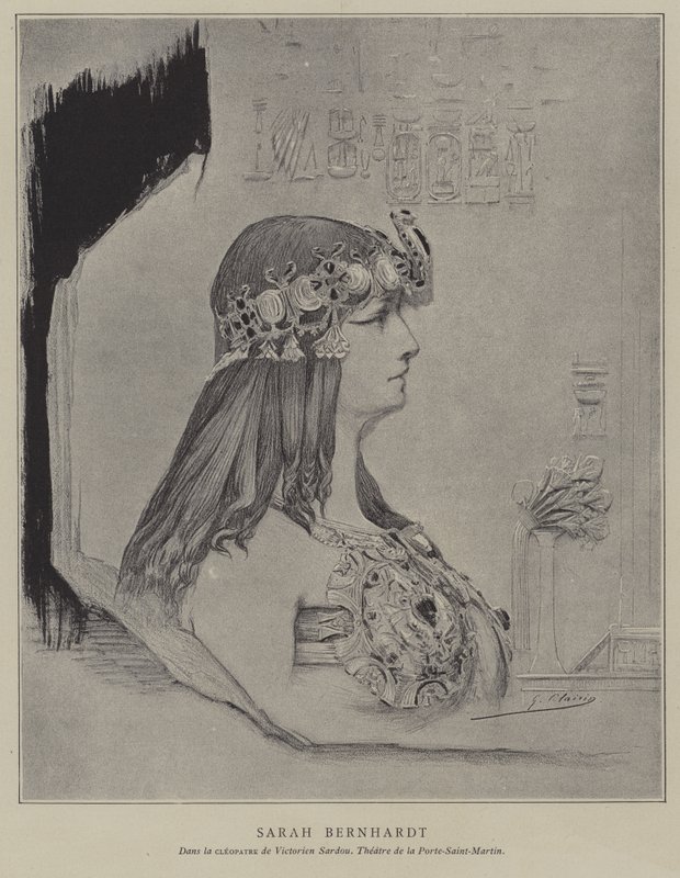 Sarah Bernhardt, actrice française - Georges Clairin