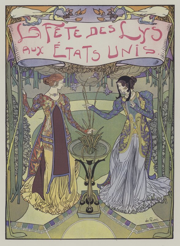 La Fête des Lys aux États-Unis - Georges de Feure