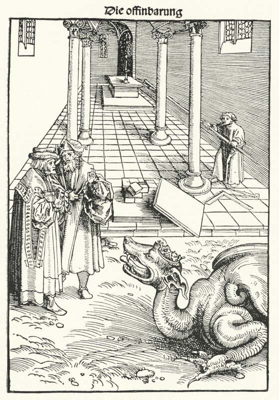 Page de la première édition du Nouveau Testament de Luther publiée à Wittenberg en septembre 1522 - German School