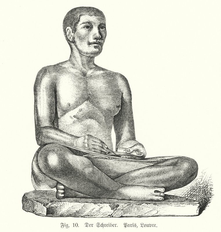 Figure égyptienne antique d