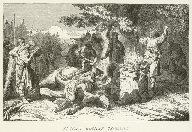 Ancien sacrifice allemand - German School