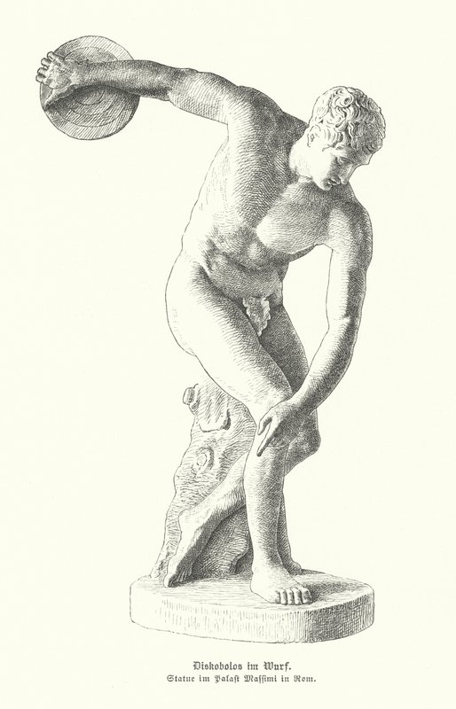 Statue grecque antique d