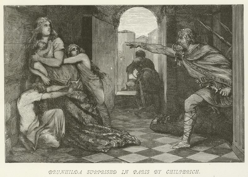 Brunhilda surprise à Paris par Chilpéric - German School