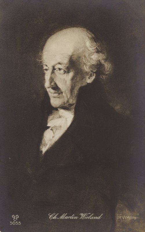 Christoph Martin Wieland (1733-1813), poète, écrivain et traducteur allemand (litho) - German School