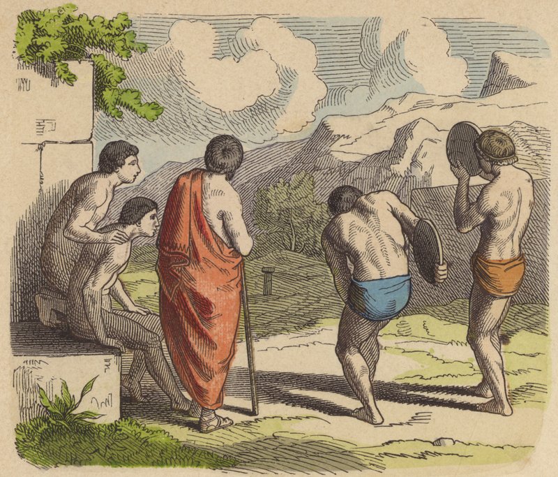Lancer de disque dans la Grèce antique - German School