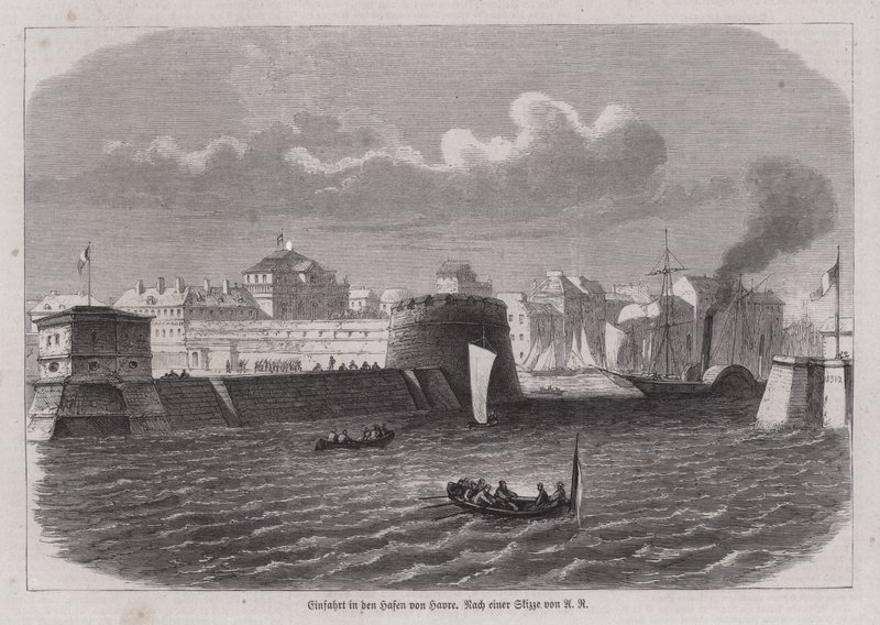 Entrée du port du Havre, France - German School