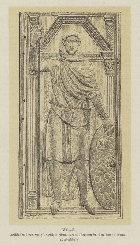 Flavius Aetius, général romain - German School