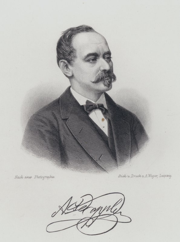 Franz Doppler, flûtiste et compositeur autrichien (gravure) - German School