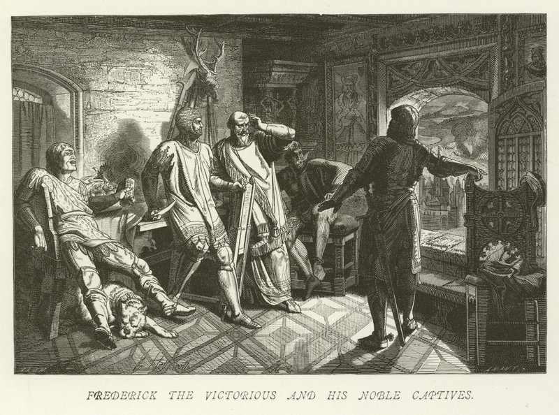 Frédéric le Victorieux et ses nobles captifs - German School