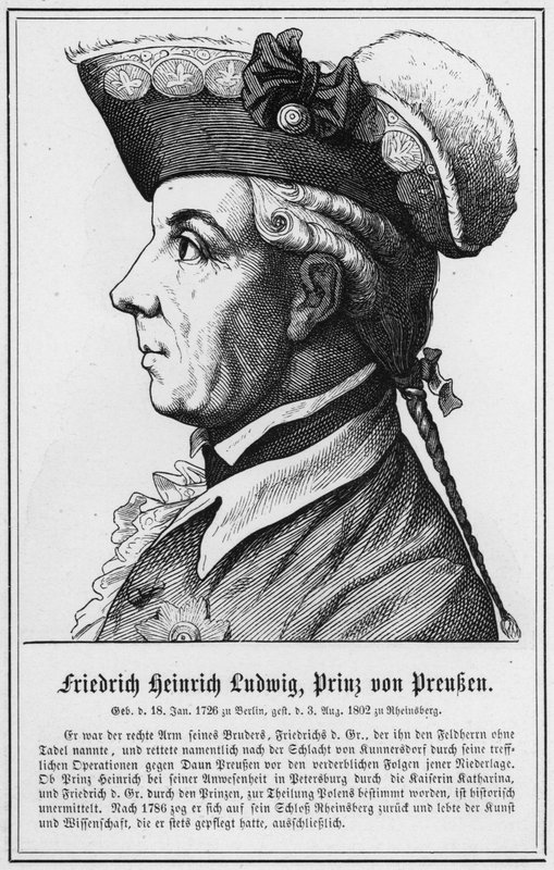 Friedrich Heinrich Ludwig, prince de Prusse (gravure) - German School