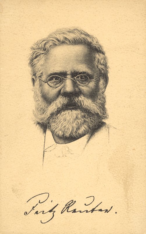 Fritz Reuter (litho) - German School