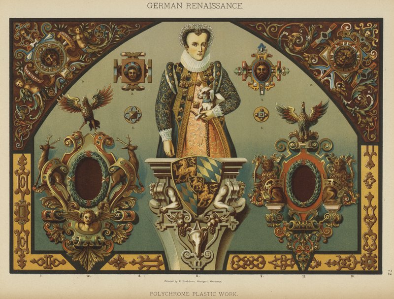 Renaissance allemande, œuvre plastique polychrome - German School