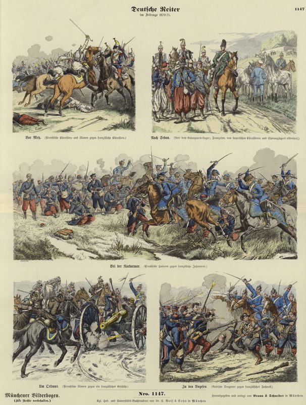 Cavalerie allemande de la guerre franco-prussienne, 1870-1871 - German School