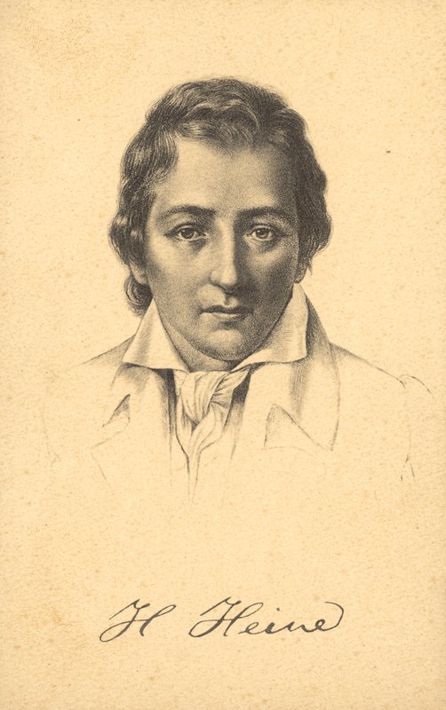 Heinrich Heine (litho) - German School