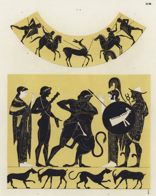 Hercule combattant le lion de Némée - German School