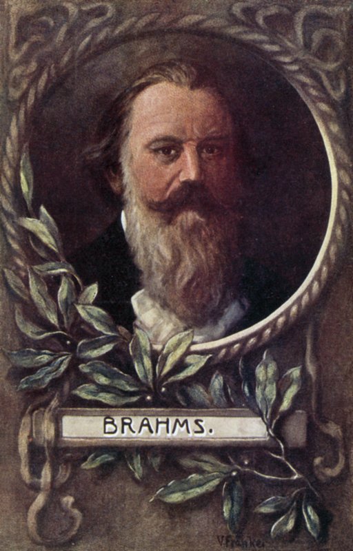 Johannes Brahms, compositeur et pianiste allemand - German School