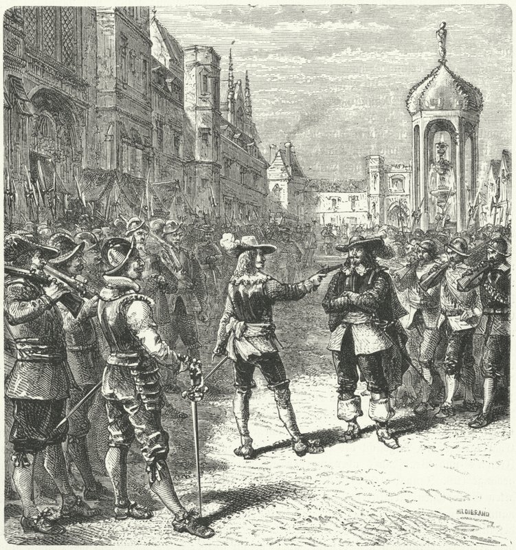 John Lambert empêchant le Parlement croupion de siéger - German School