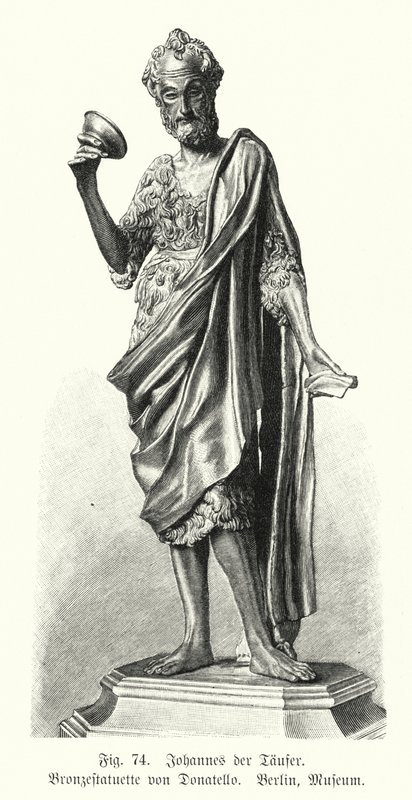 Jean-Baptiste, statue en bronze par Donatello - German School