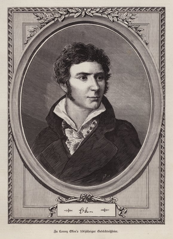Lorenz Oken, naturaliste, botaniste, biologiste et ornithologue allemand (gravure) - German School