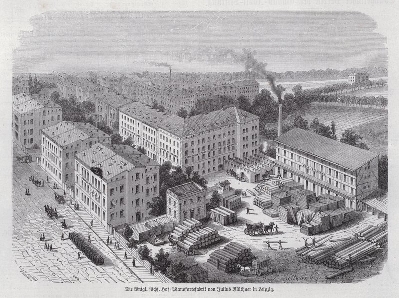 Usine de pianos de Julius Blüthner, Leipzig, Allemagne - German School