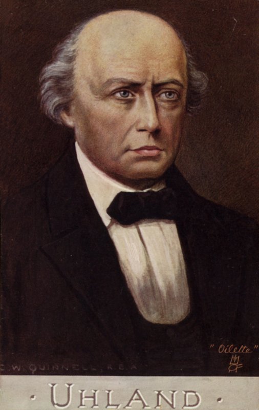 Portrait de Ludwig Uhland - German School