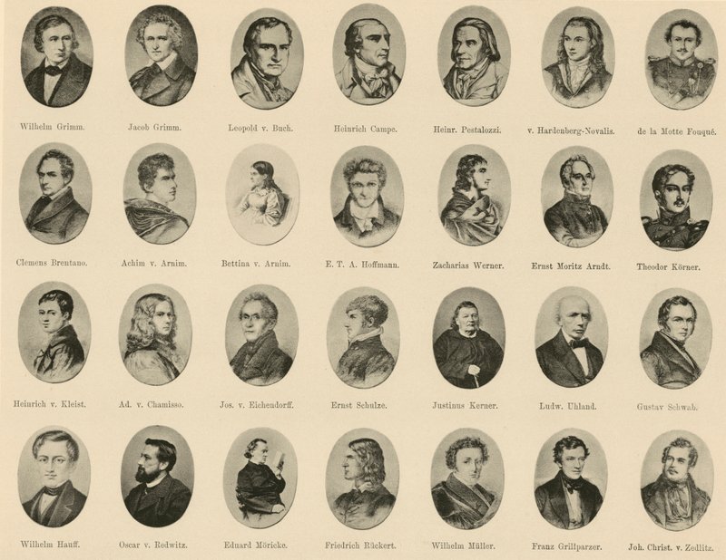 Portraits de célèbres Allemands de Ritter vom Deutschen Geiste - German School