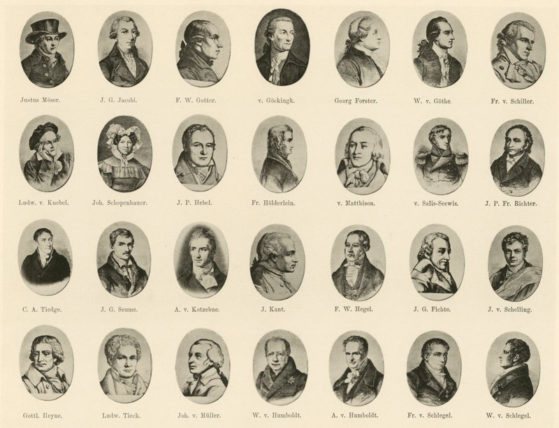 Portraits de célèbres Allemands de Ritter vom Deutschen Geiste - German School