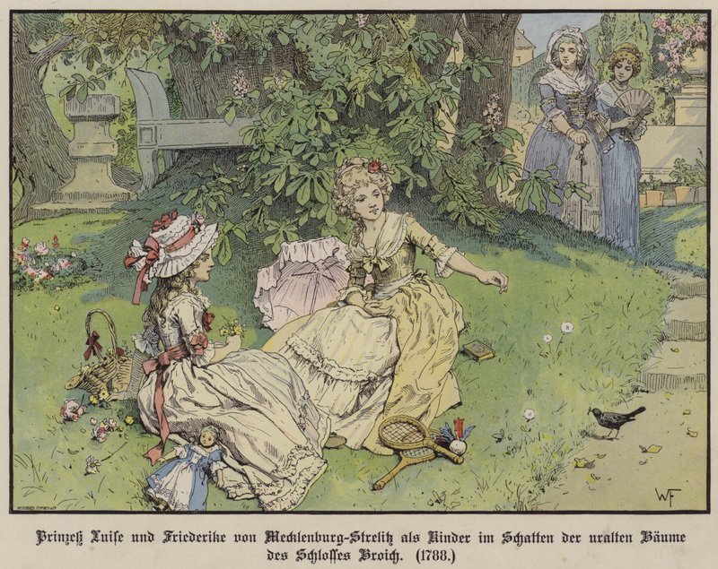 Princesses Louise et Frédérique de Mecklembourg-Strelitz à l