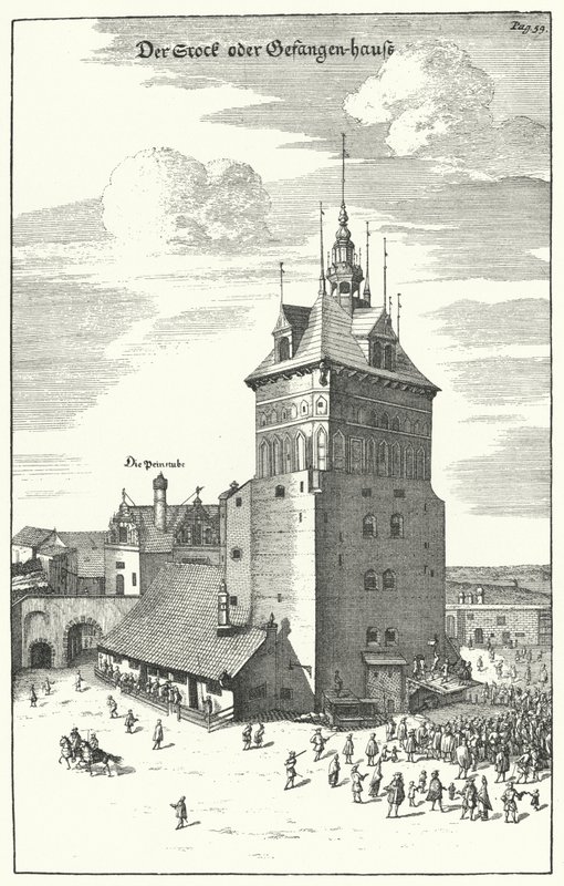 Flagellation publique à Dantzig à la fin du XVIIe siècle - German School