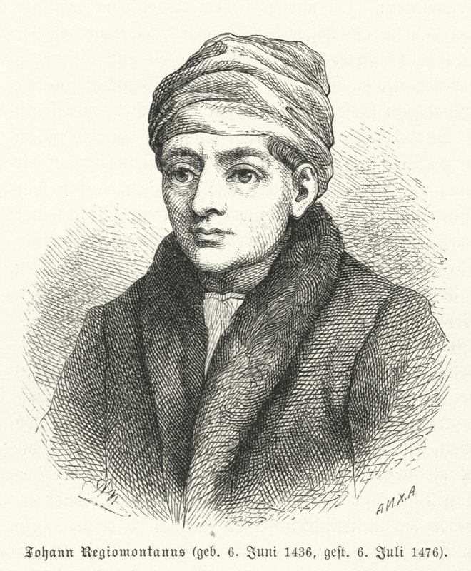 Regiomontanus, mathématicien et astronome de la Renaissance allemande (gravure) - German School