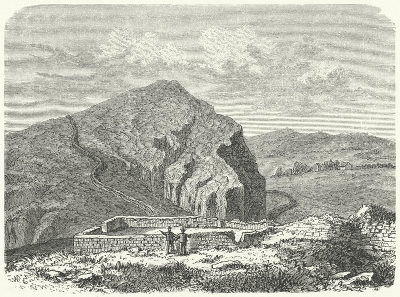 Vestiges du mur de Sévère, au nord du mur d