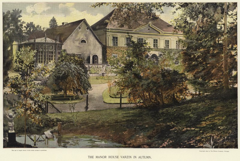 La maison du manoir Varzin en automne - German School
