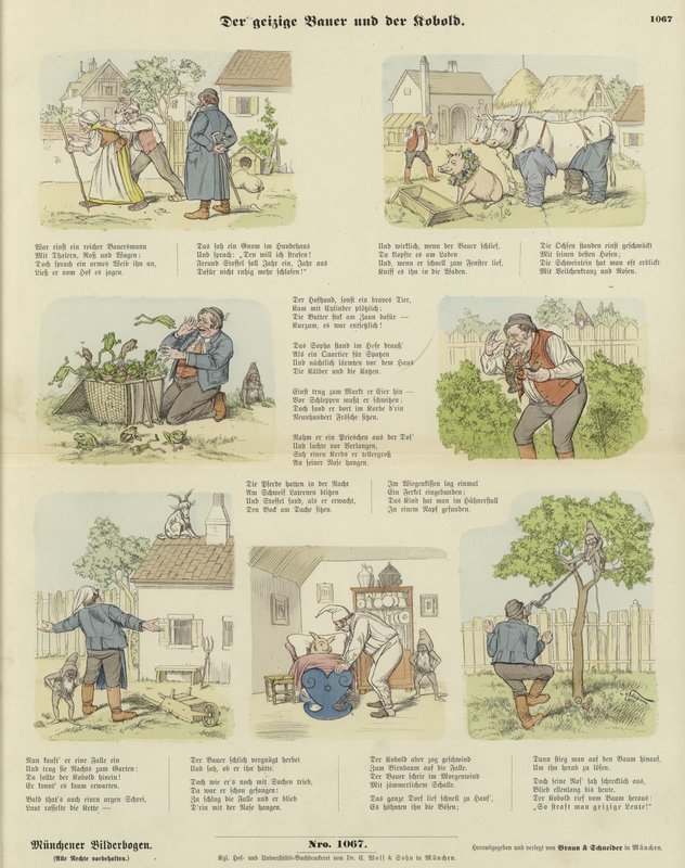 Le fermier avare et le gobelin - German School