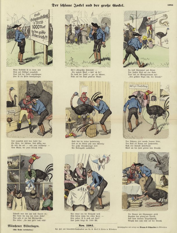 Le rusé Jockel et le grand coq - German School
