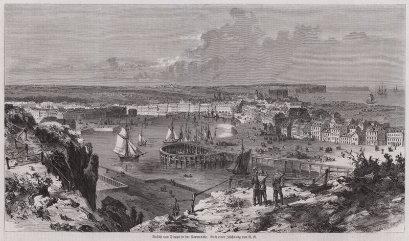Vue du port de Dieppe, Normandie, France - German School