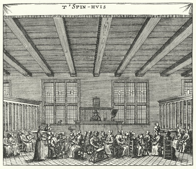 Femmes prisonnières au Spinhhuis d