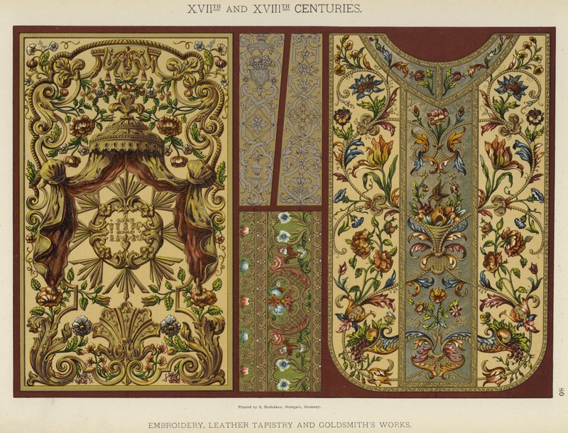 XVIIe et XVIIIe siècles, broderie, tapisserie en cuir et orfèvrerie - German School
