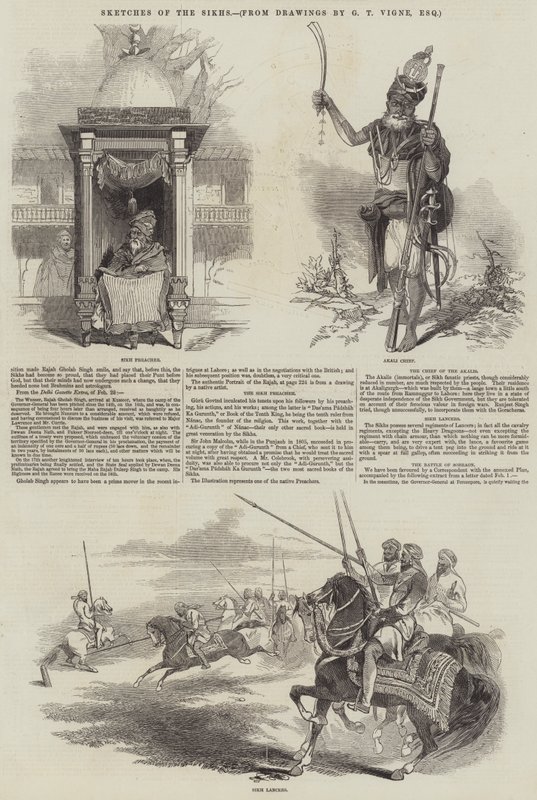 Esquisses des Sikhs - Godfrey Thomas Vigne